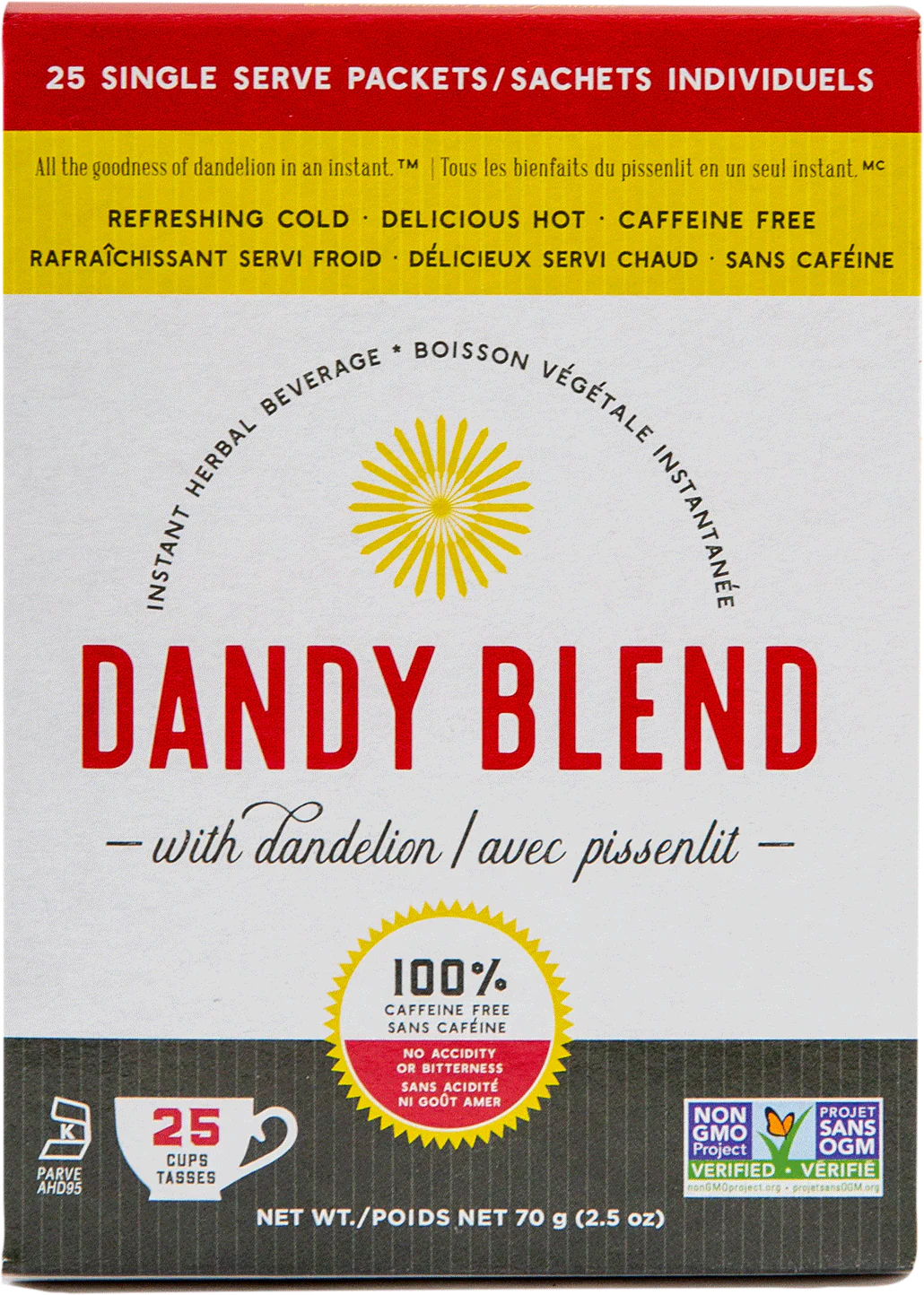 Dandy Blend -  Instant Herbal Beverage - Dandelion - 25x2.8 g