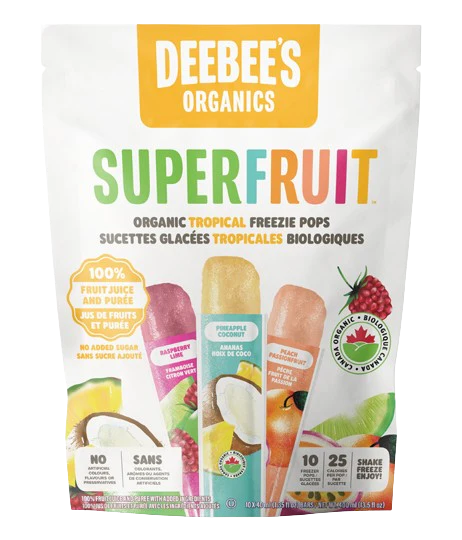 Deebee's Organics - SuperFruit Tropical Freezie, 400 mL