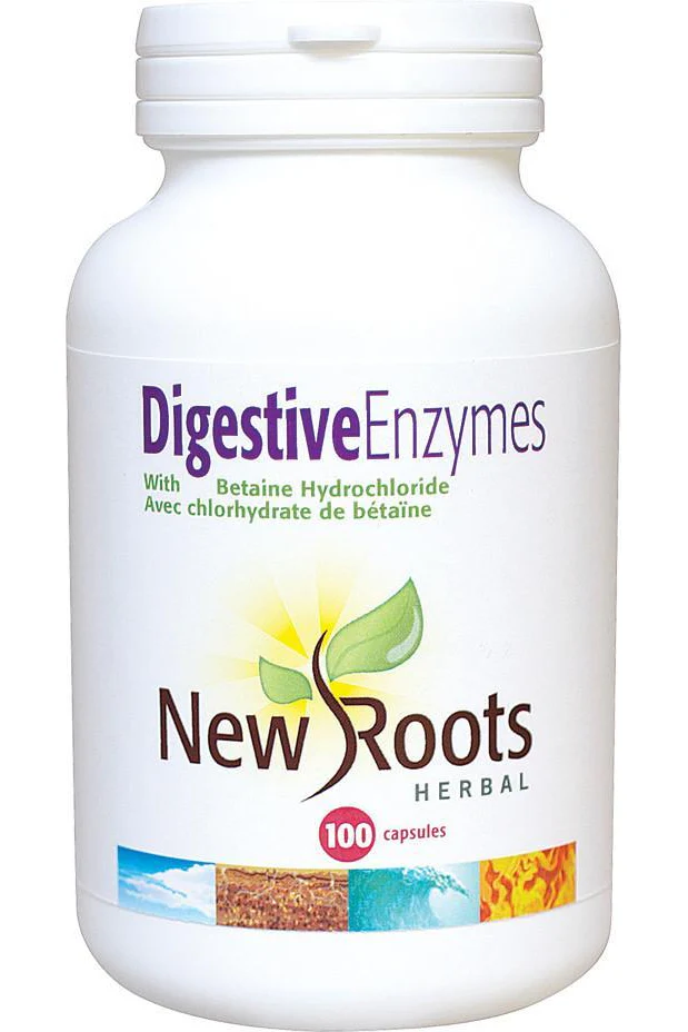 New Roots Herbal - Digestive Enzymes, 100 capsules - Image 2