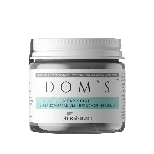 Dom's Deodorant - Clear Deodorant Jar, 65 g