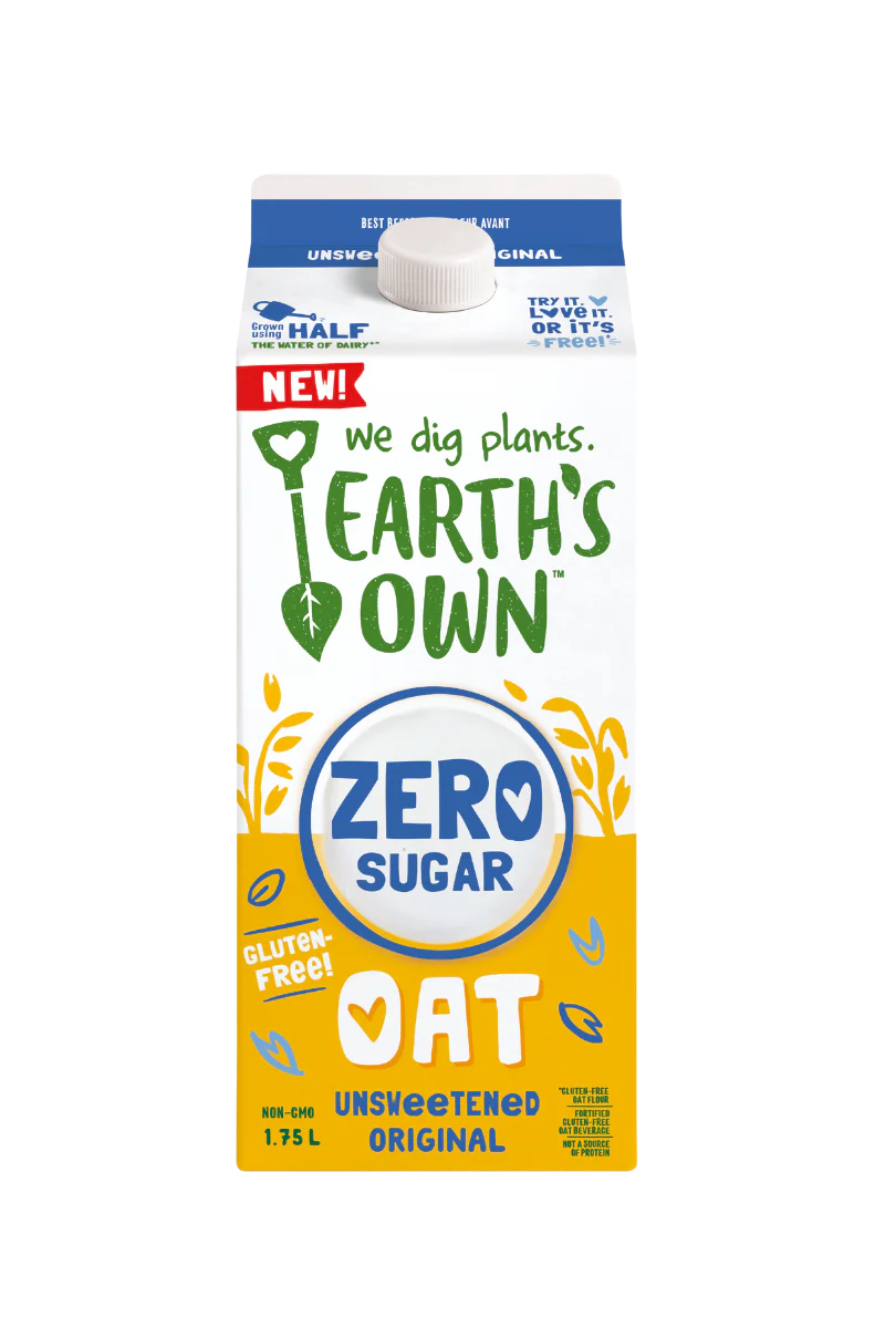 Earth's Own - Zero Sugar Oat - Unsweetened Original, 1.75 L
