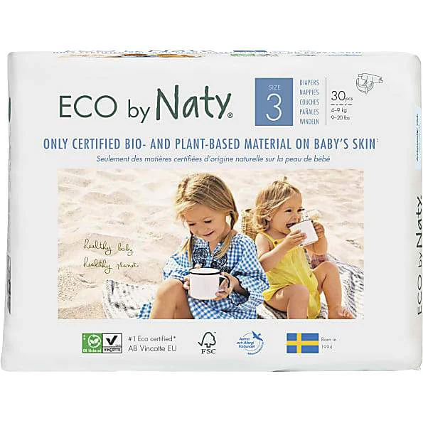 Eco by NATY - Baby Diapers (size 3, 9-20 lbs., 30 count)