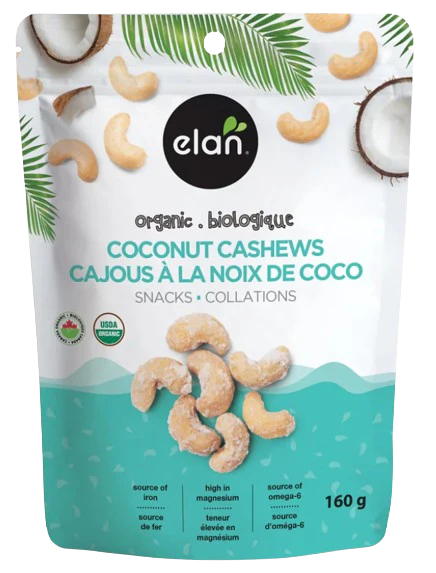 Elan Bio - Coconut Cashews, 160 g