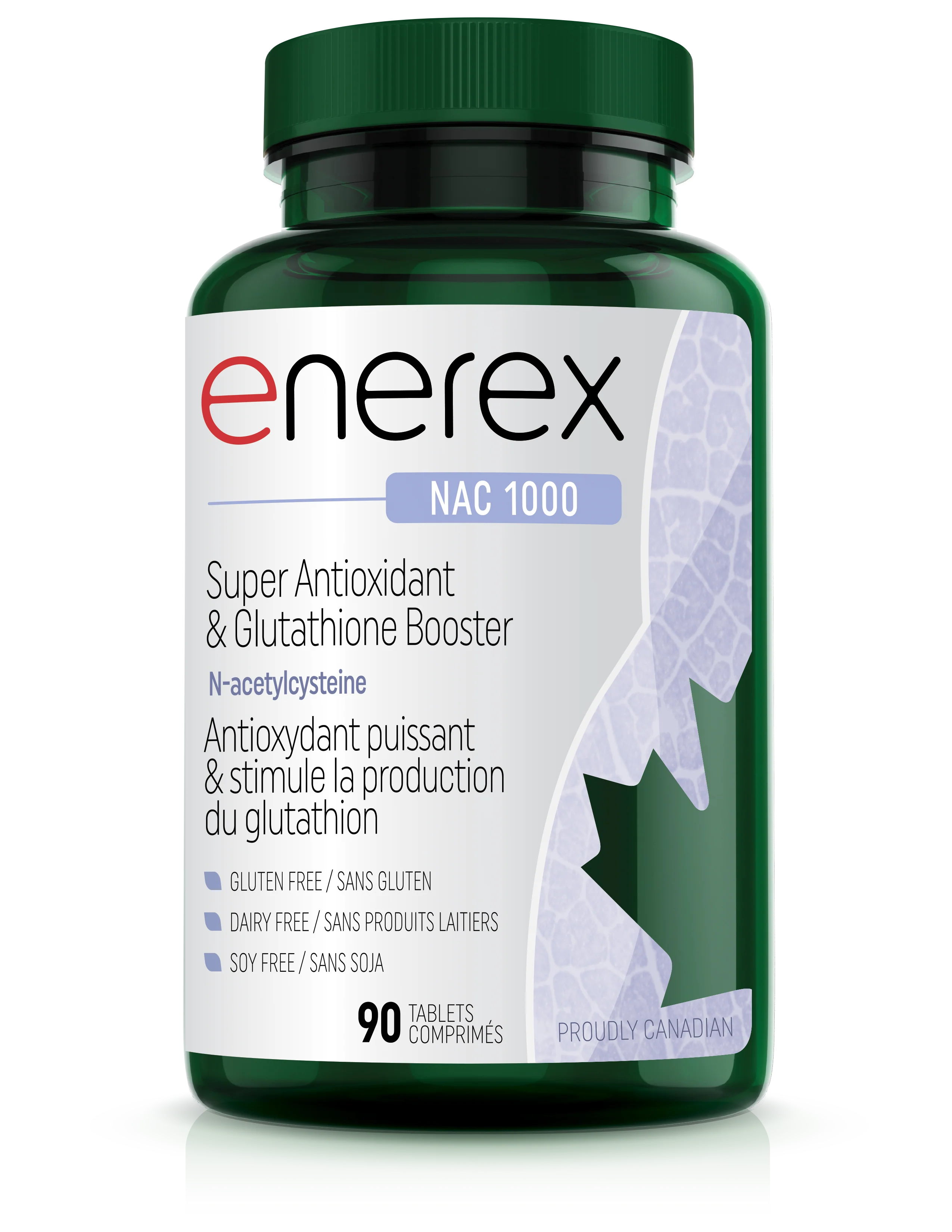 Enerex - NAC 1000 (N-ACETYLCYSTEINE), 90 Tablets