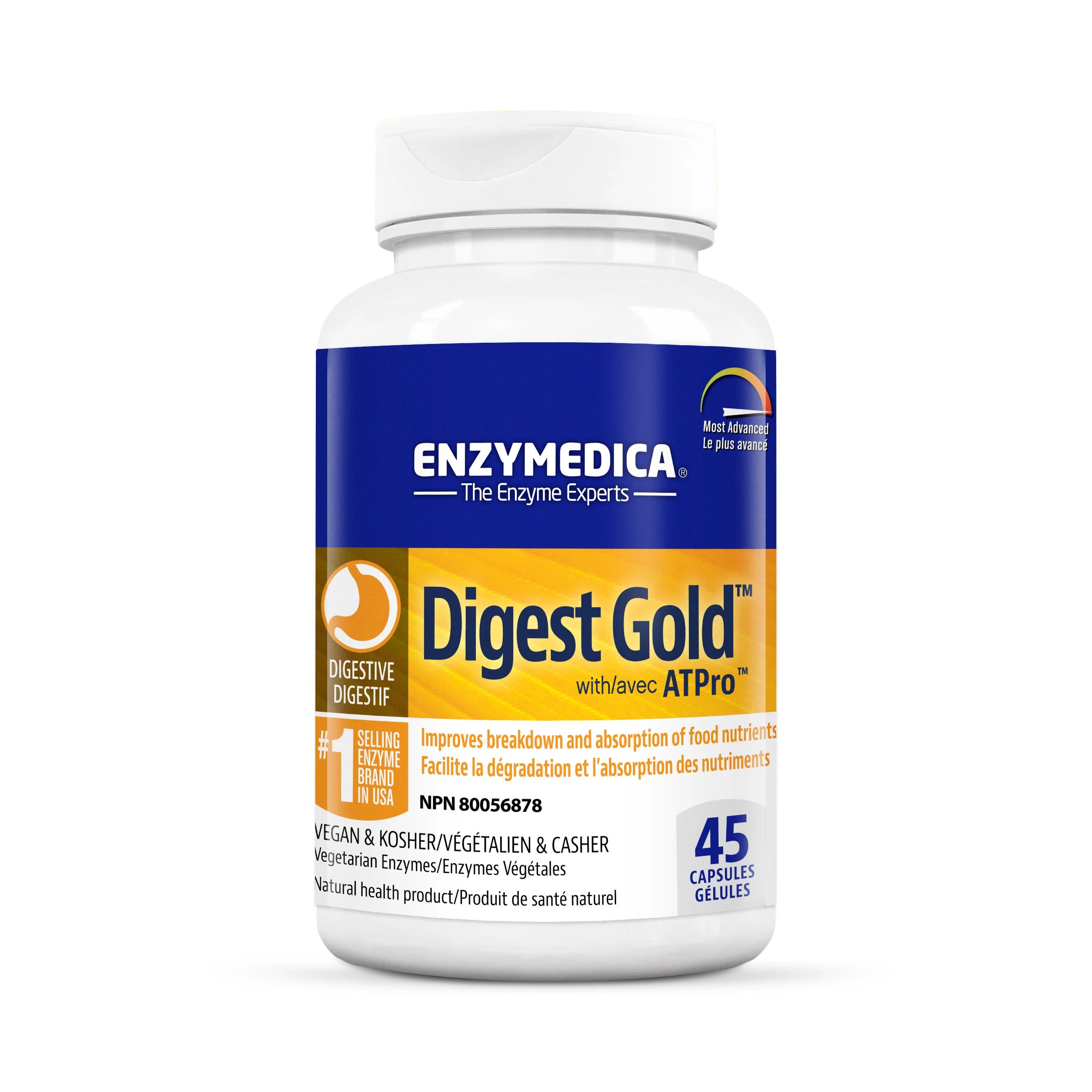Enzymedica - Digest Gold, 45 Capsules