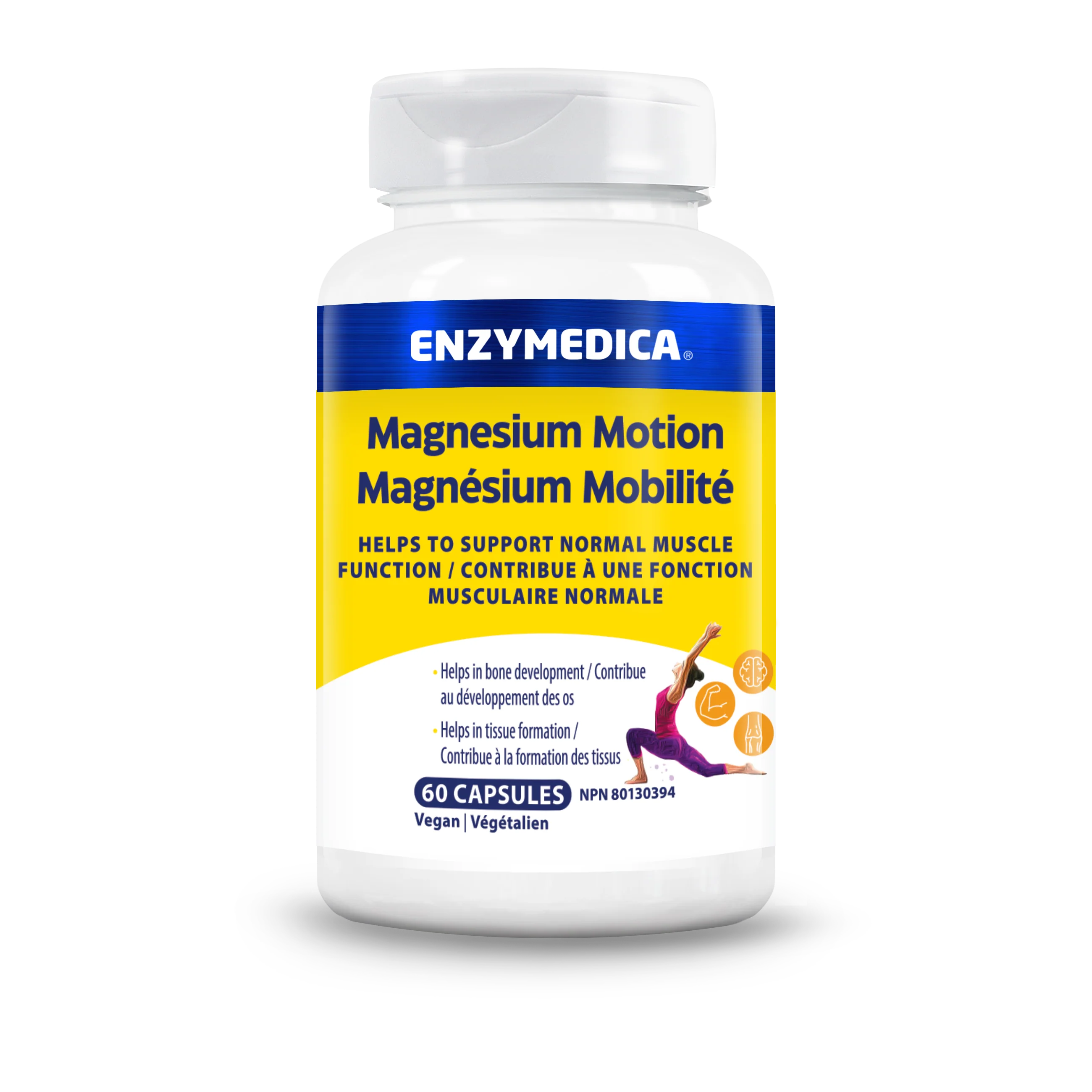 Enzymedica - Magnesium Motion, 60 Capsules
