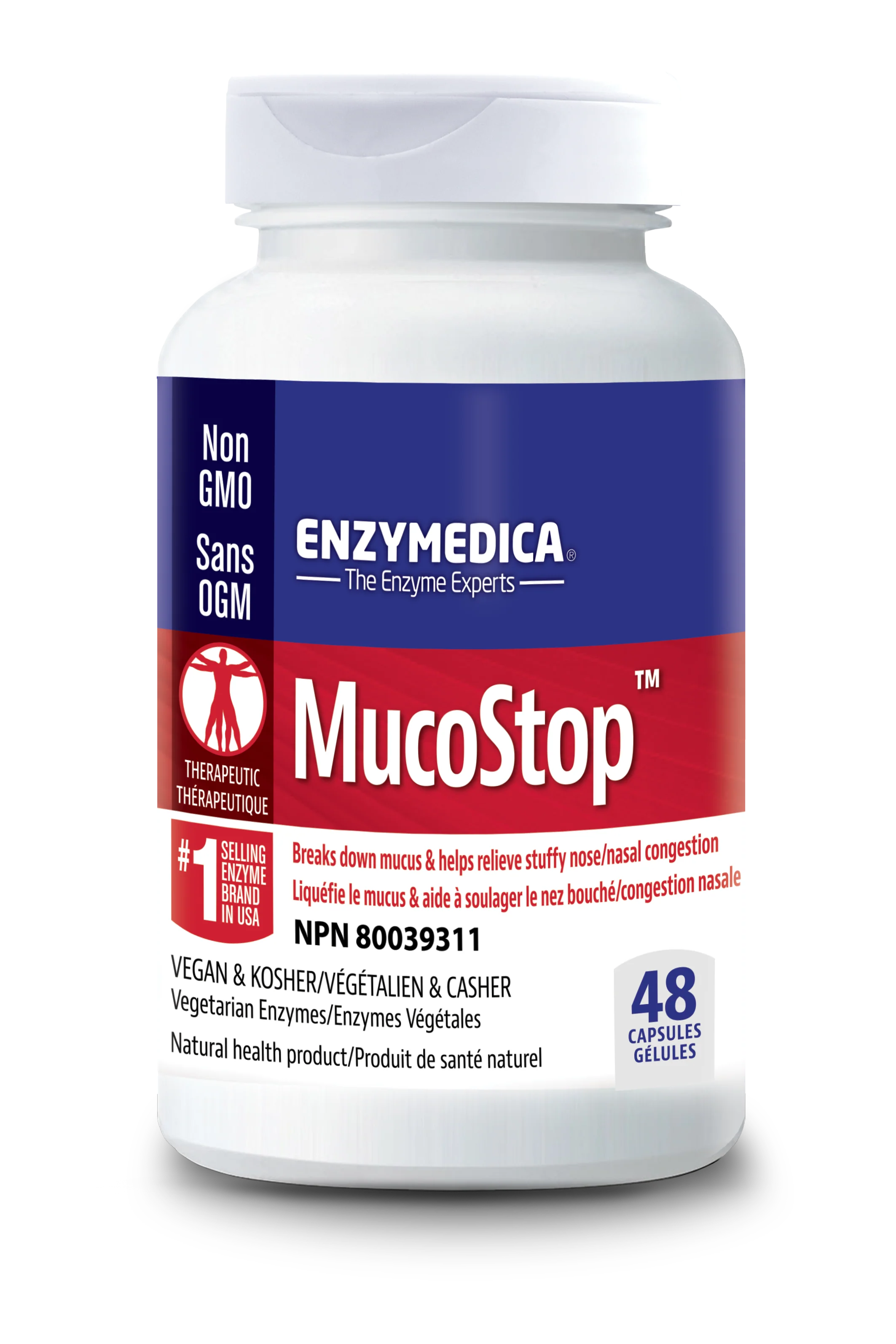 Enzymedica - MucoStop, 48 Capsules