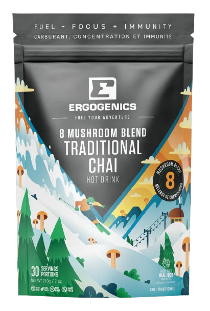 Ergogenics Nutrition - Mushroom Blend - Traditionl Chai, 210 g