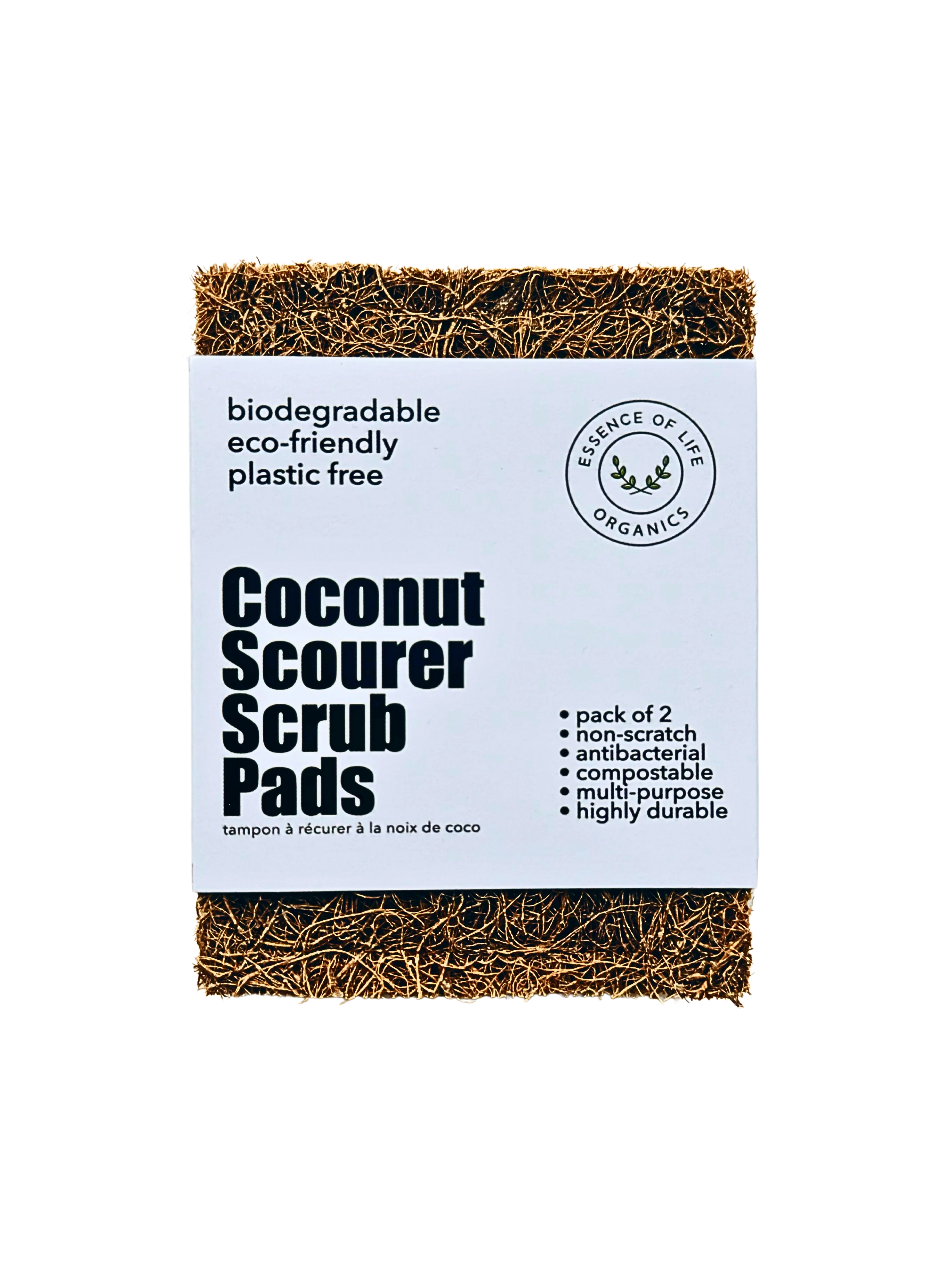 Essence of Life Organics - Coconut Scourers, 2 Count