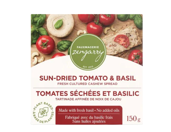 Fauxmagerie Zengarry - Sun Dried Tomato and Basil Cashew Spread, 150 g