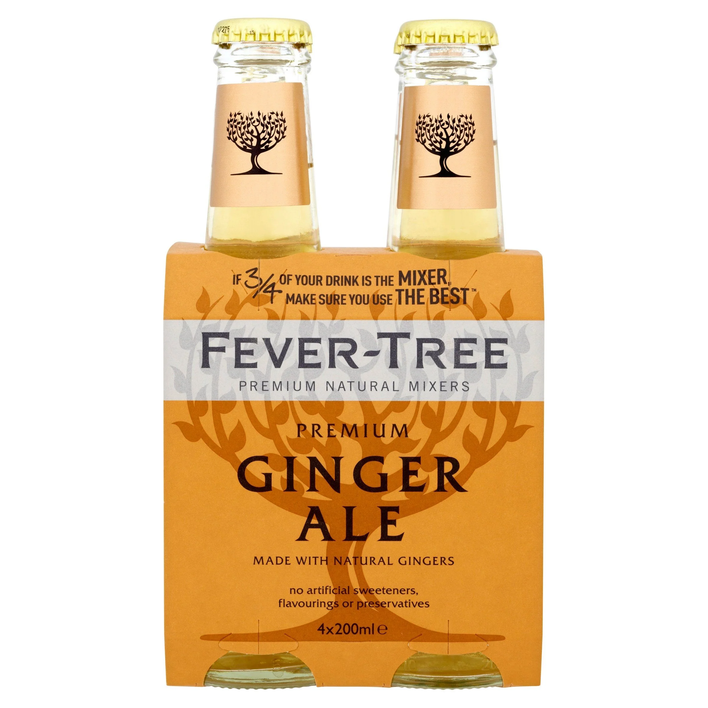 Fever Tree - Ginger Ale, 4x200 mL
