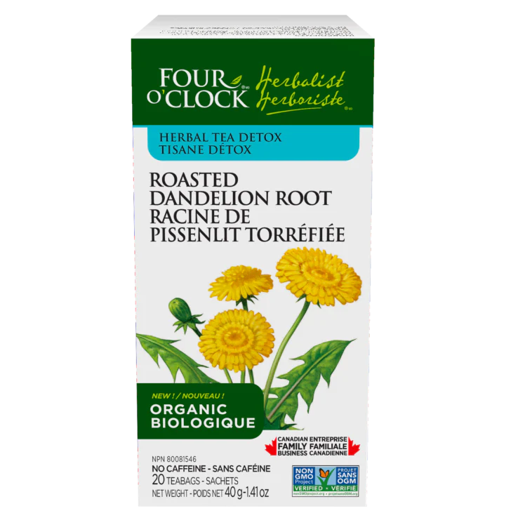 Four O'Clock - Herbal Tea, Roasted Dandelion Root, 20 Count