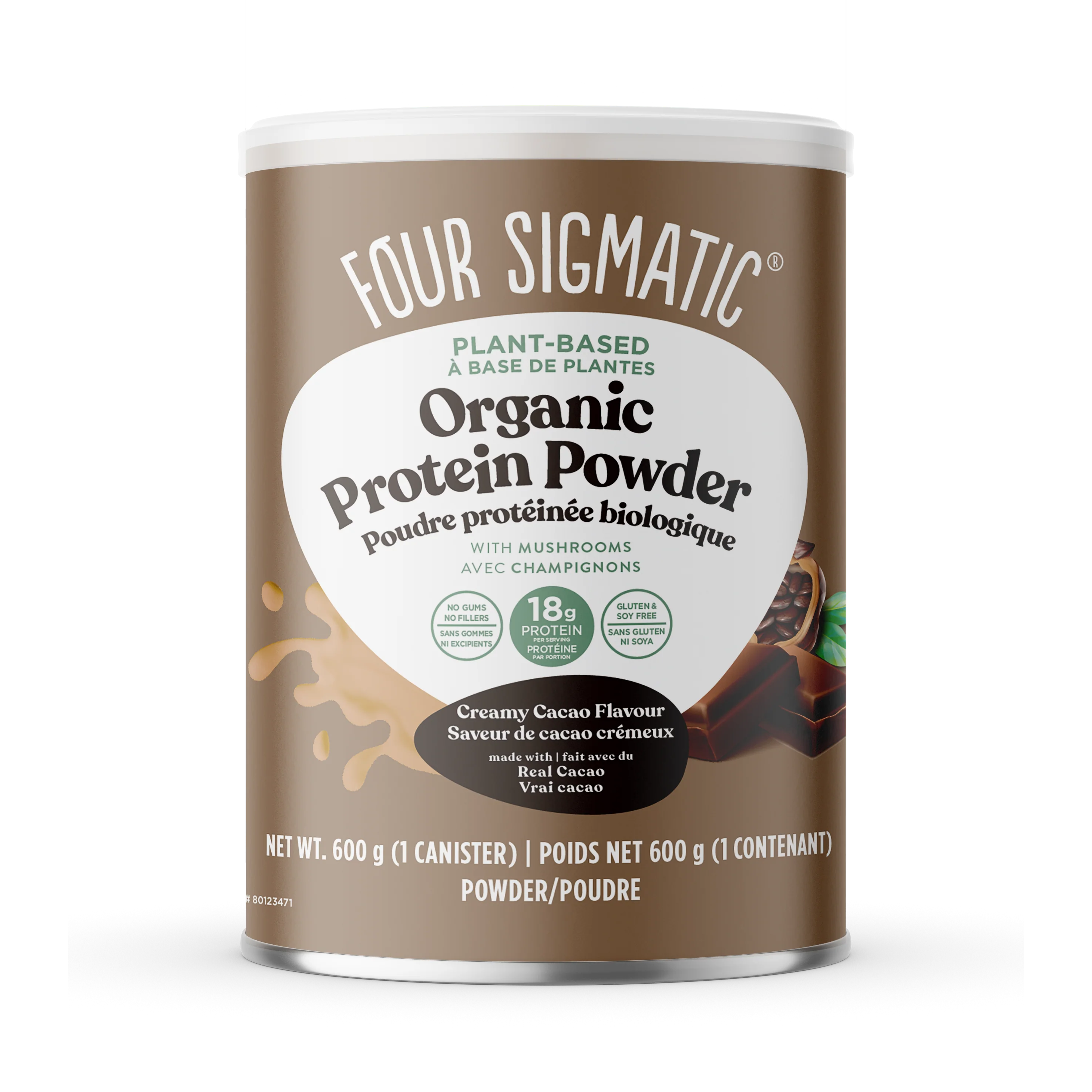 Four Sigmatic - Protein with Superfoods Cacao, 600 g