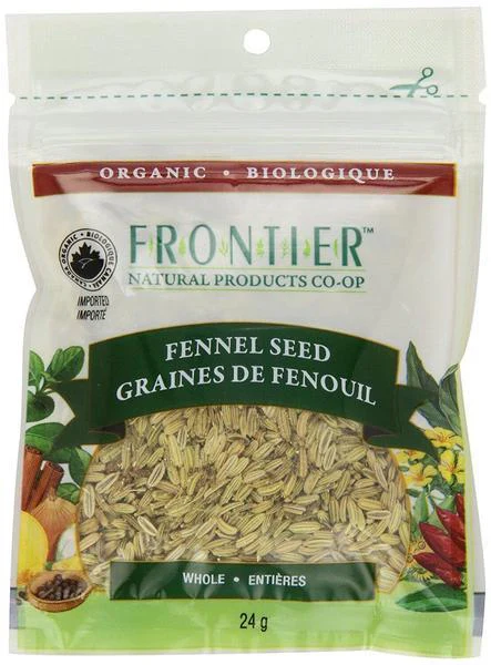Frontier Co-Op - Organic Whole Fennel Seed, 24 g