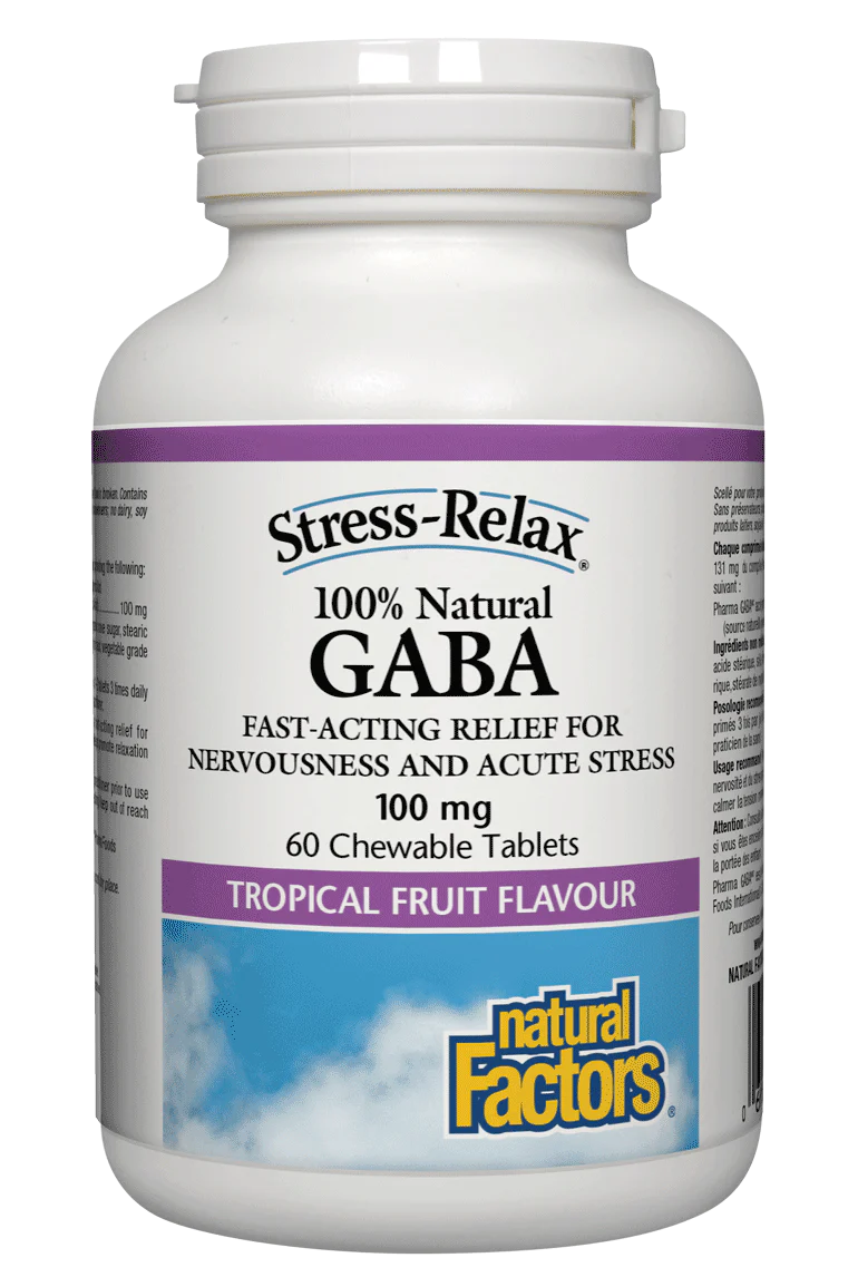 Natural Factors - Gaba, 60 chewable tablets
