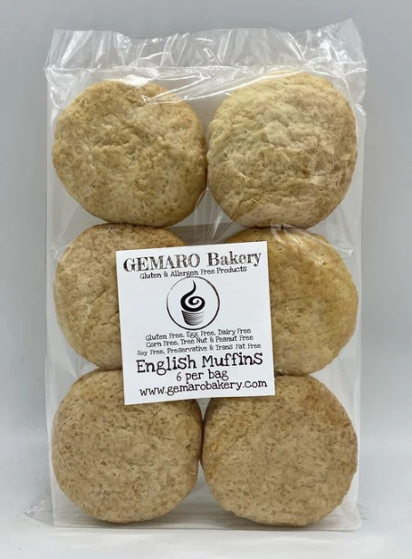Gemaro Bakery - Gluten-Free English Muffins, 6 Count
