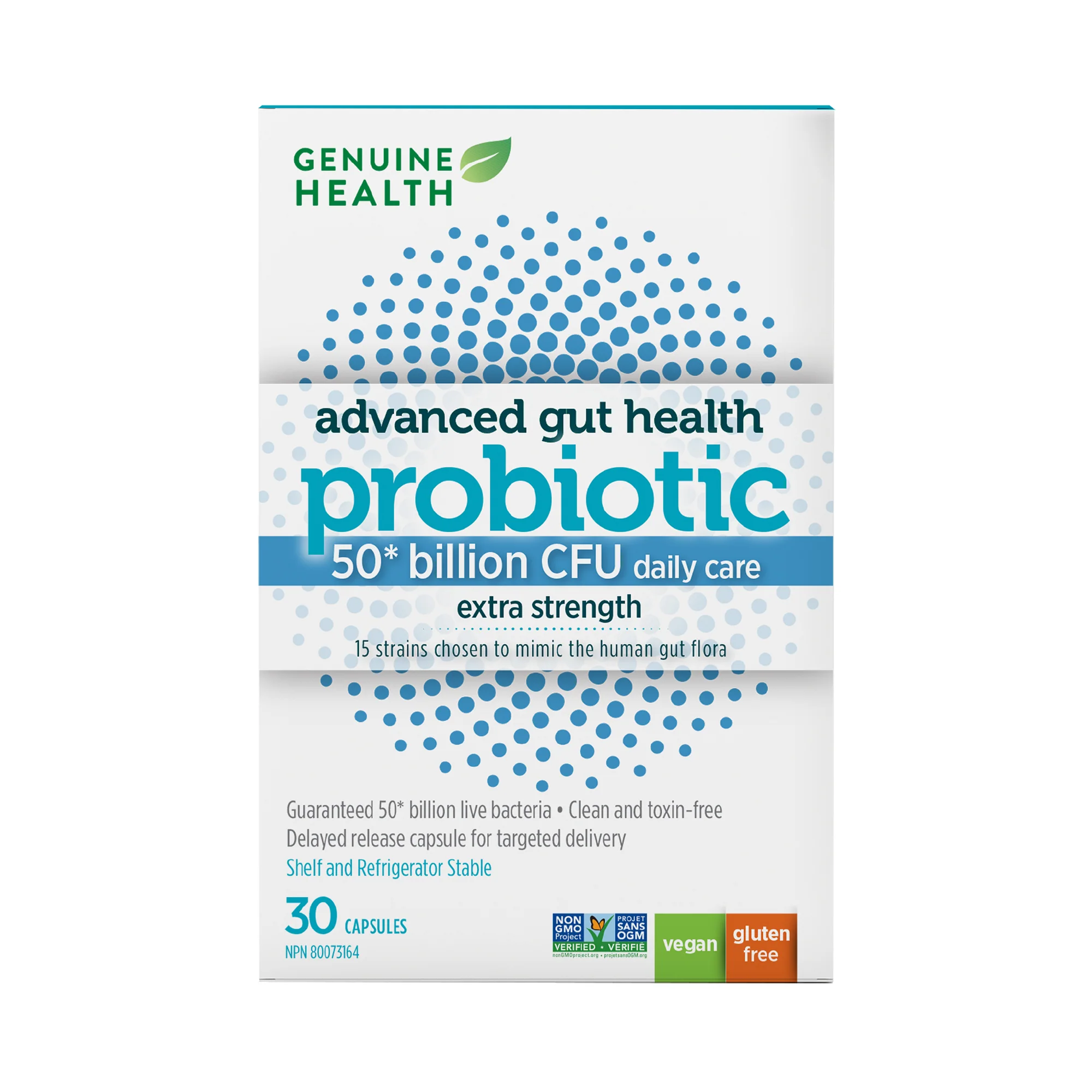 Genuine Health Advanced Gut Health 50b - 30 Capsules
