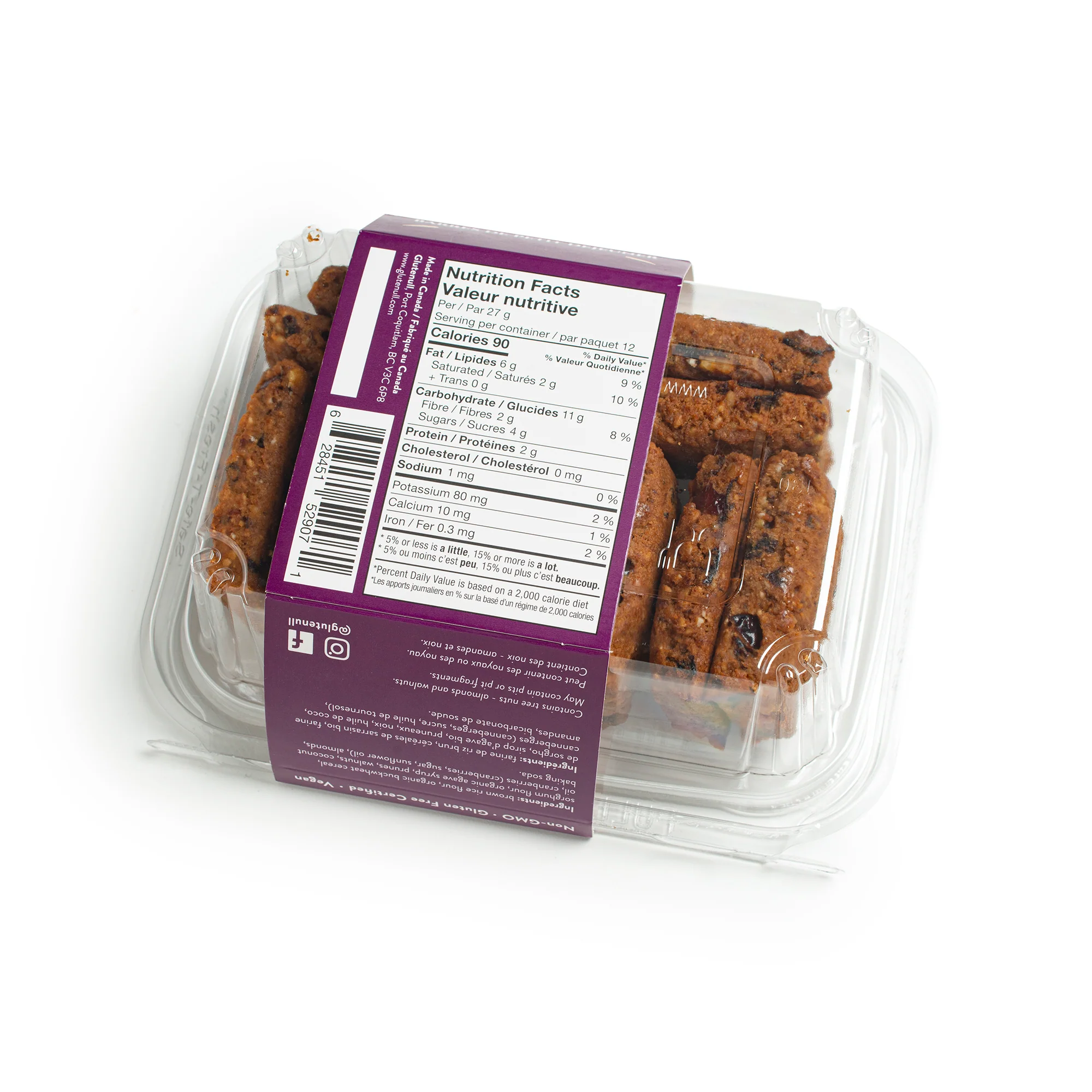 Glutenull - Fruit & Nut Breakfast Bar - 320 g - Image 2