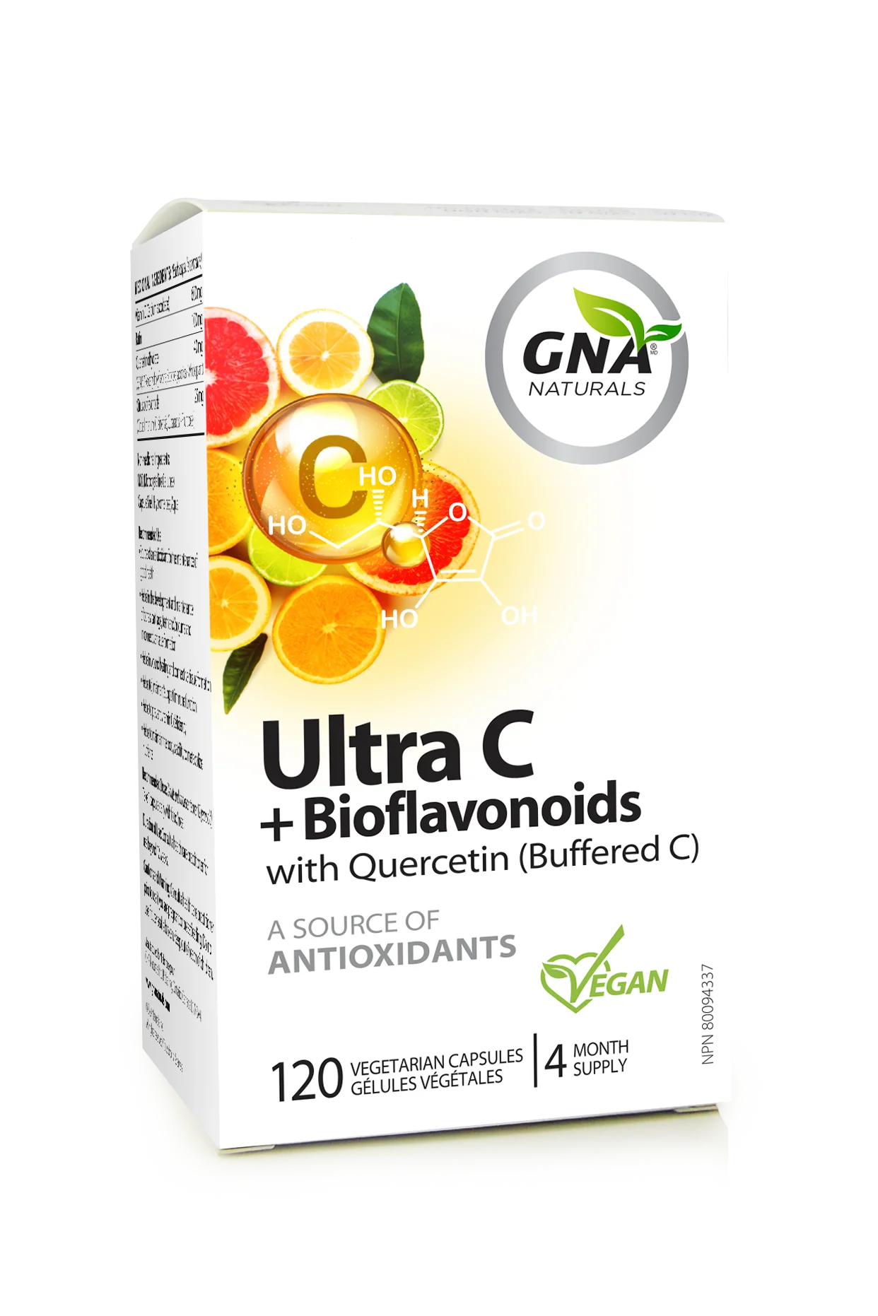 GNA Naturals - Ultra C + Bioflav W Quercetin, 120 VCAPS