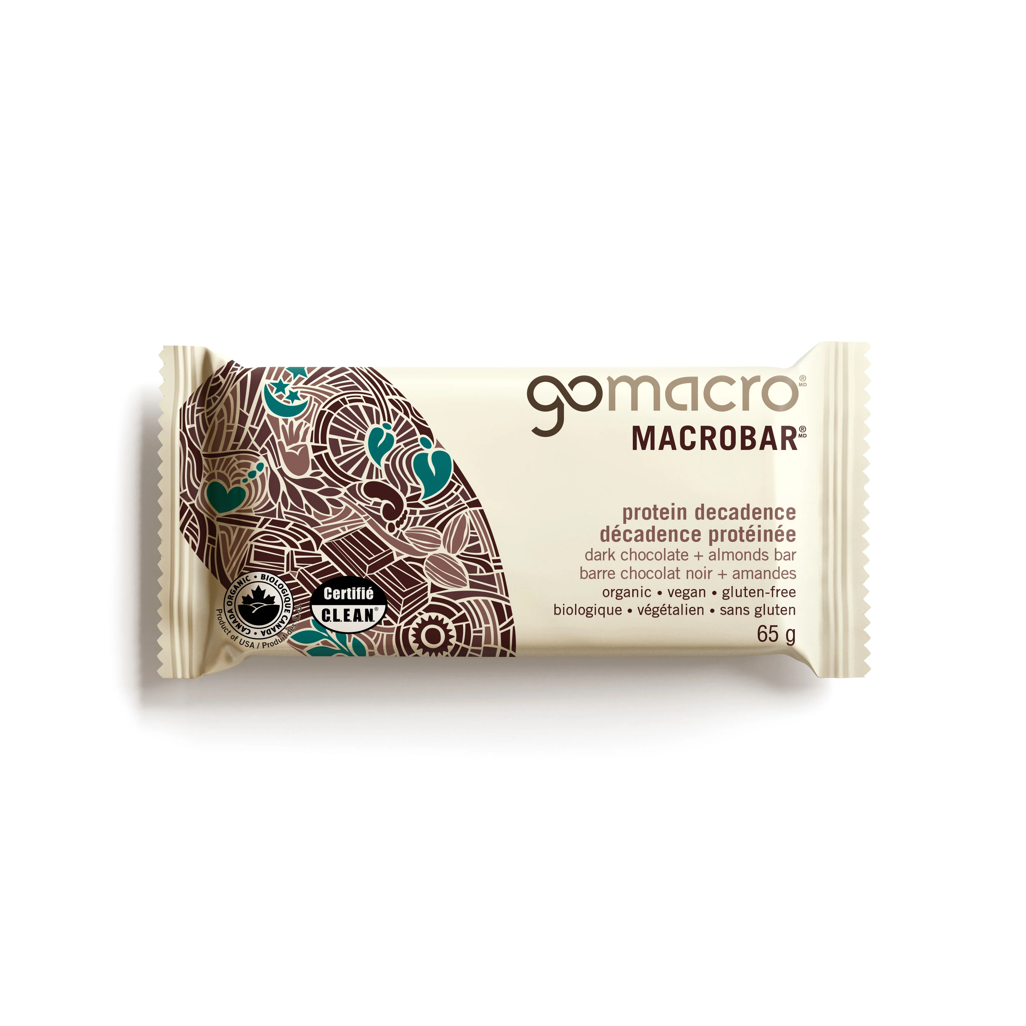 Go Macro Bars - Dark Chocolate & Almond, 65 g