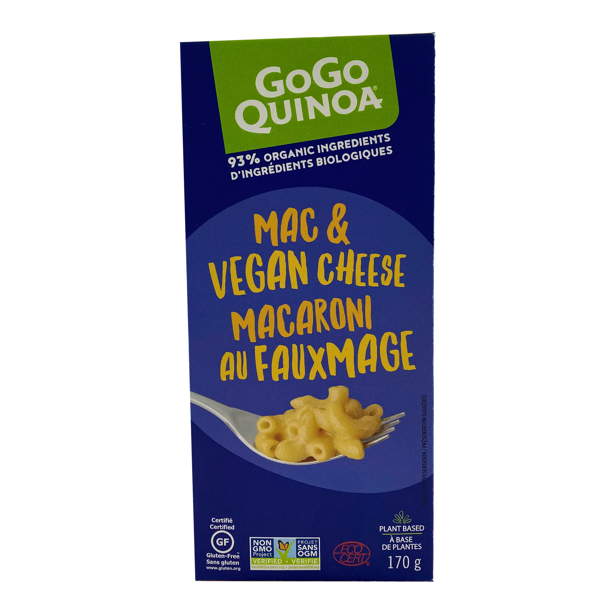Gogo Quinoa - Mac & Vegan Cheese, 170 g