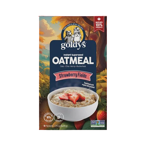 Goldy's - Oatmeal - Strawberry Fields, 6x35 g