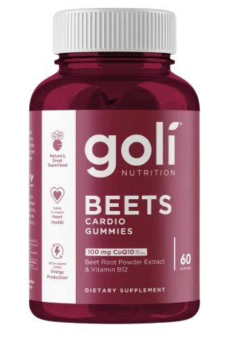 Goli - Beets Cardio Gummies, 60 Count