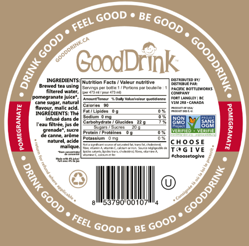 Good Drink - Pomegranate Tea, 478 mL - Image 2