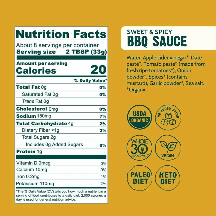 Good Food For Good - BBQ Sauce, Sweet & Spicy, 250 mL - Image 2