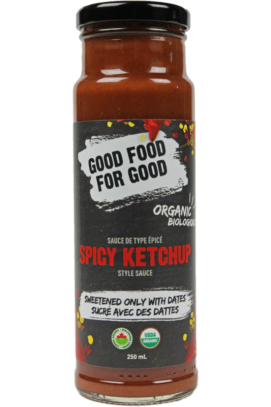 Good Food For Good - Spicy Date Sweetened Ketchup, 250 mL