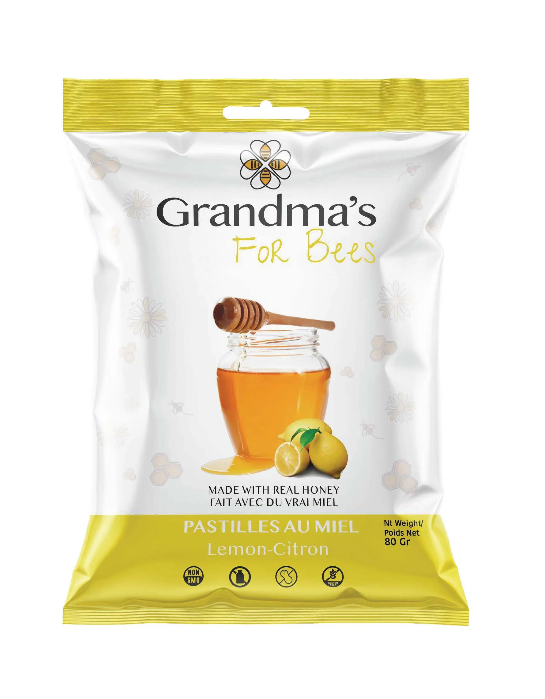 Grandma's For Bees - Lemon Honey Drop, 80 g