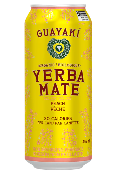 Guayaki - Peach Revival Mate, 458 mL