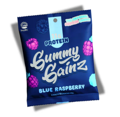 Gummy Gainz - Protein Candy - Blue Raspberry, 49 g