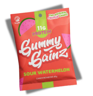 Gummy Gainz - Protein Candy - Sour Watermelon, 49 g