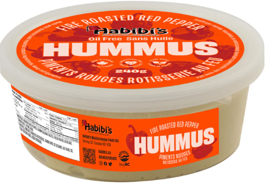 Habibi's Mediterranean - Fire Roasted Red Pepper Hummus, 240 g
