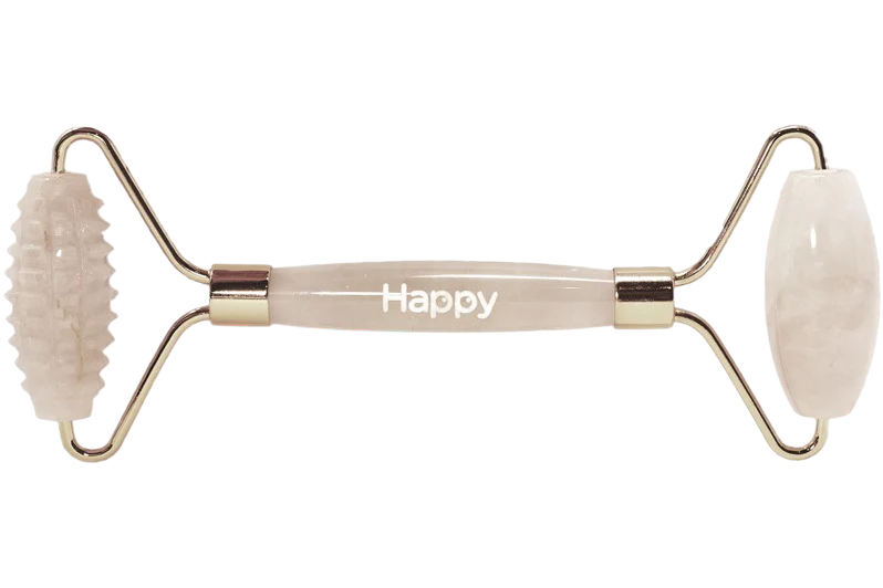 Happy Natural Products - Duo Texture Roller - Rose Quartz, Each