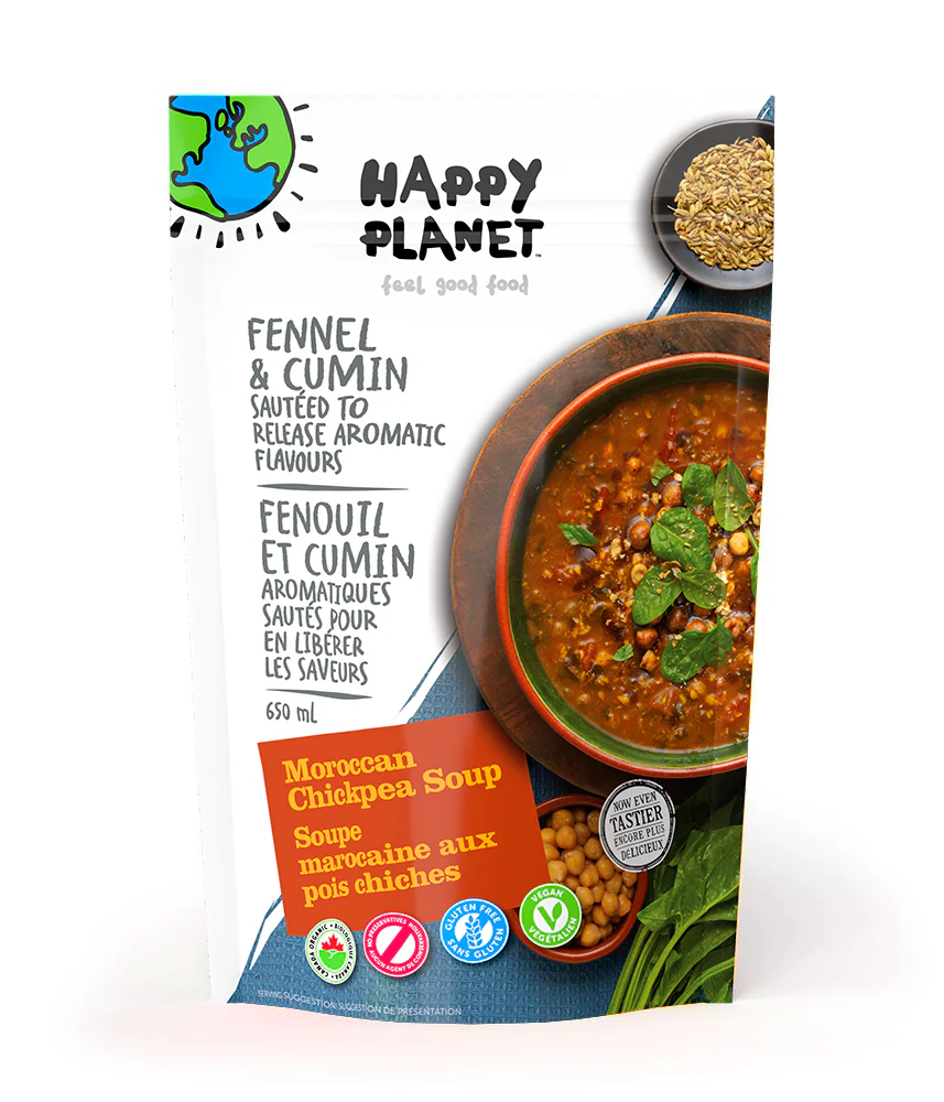 Happy Planet - Organic Moroccan Chickpea Soup, 650 mL