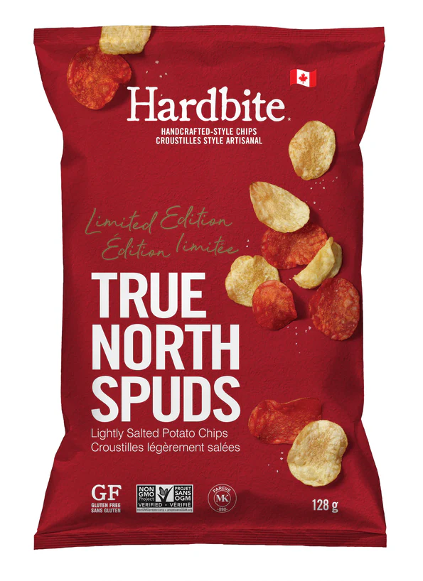 Hardbite - Handcrafted-Style Chips True North Spuds, 128 g