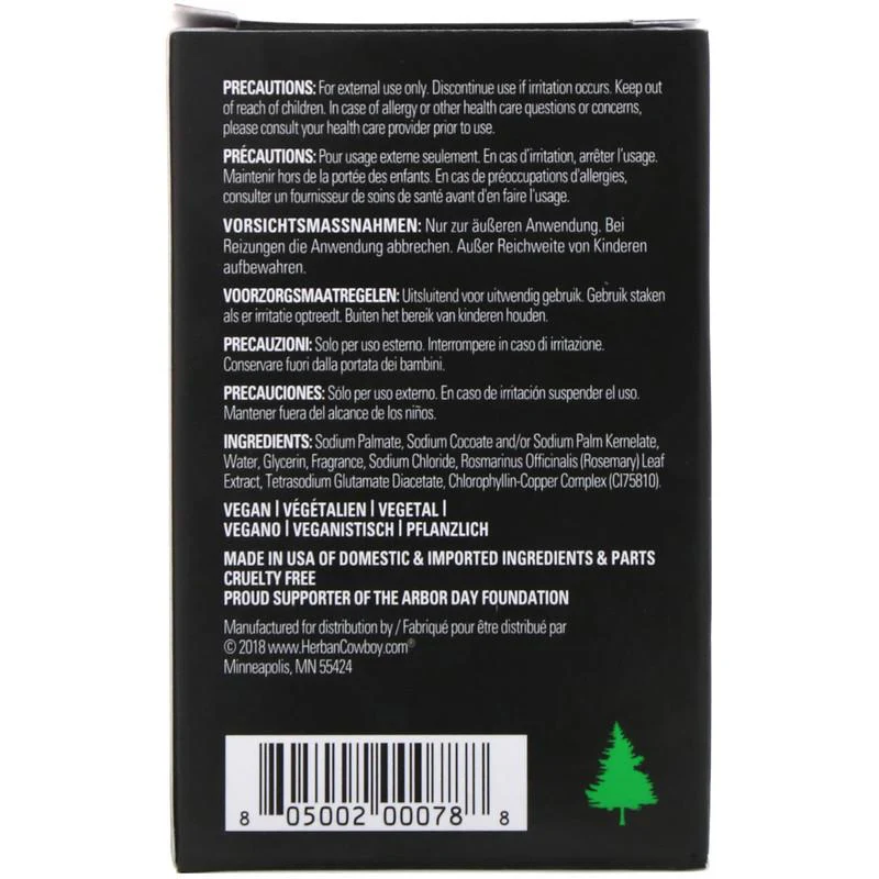 Herban Cowboy - Bar Soap, Forest, 140g - Image 2