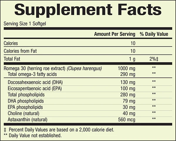 Whole Earth & Sea - Herring Gold 1000mg, 60 Soft Gels - Image 2