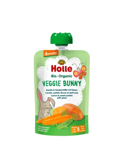Holle - Organic Baby Food Pouch, Veggie Bunny, 100 g