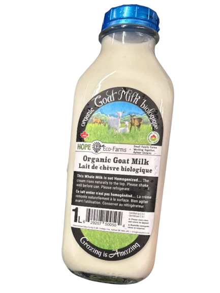 Hope Eco - Goat Milk - Whole Glass, 1 L