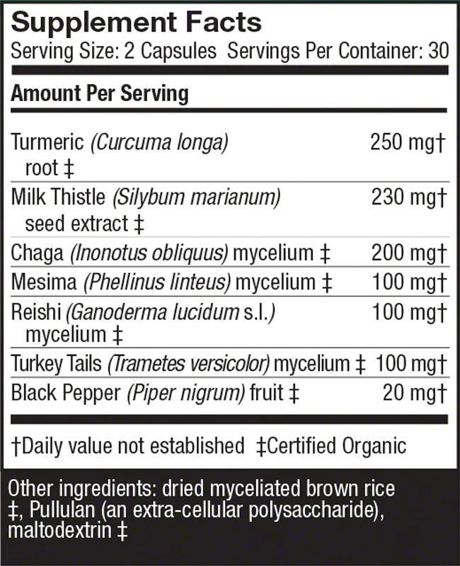 Host Defense - MycoBotanicals Liver, 60 CAPS - Image 2