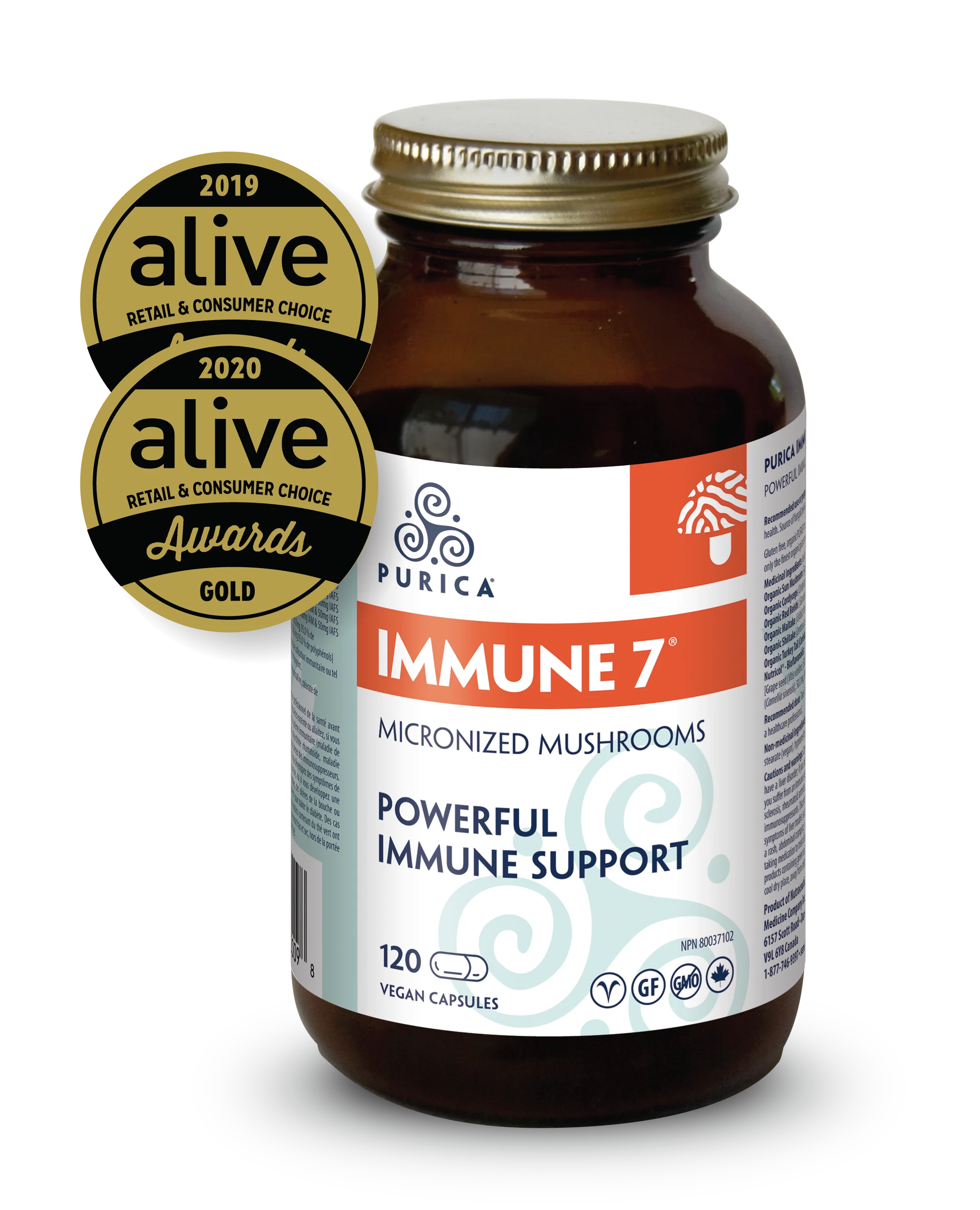 Purica - Immune 7X, 120 Caps - Image 2