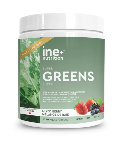 ine+ Nutrition - Super Greens - Mixed Berry, 300 g