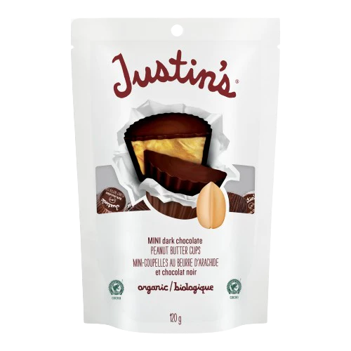 Justin's - Mini Dark Chocolate Peanut Butter Cups, 120 g