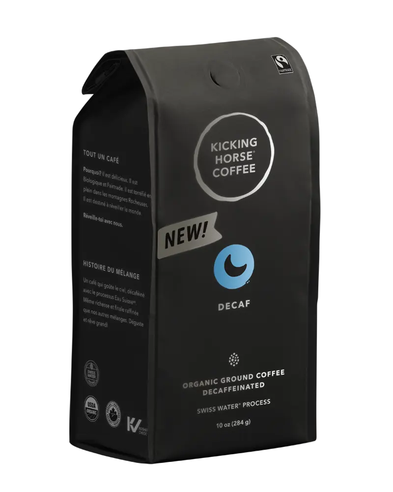 Kicking Horse Coffee - Decaf Dark Roast Ground Coffee, 284 g