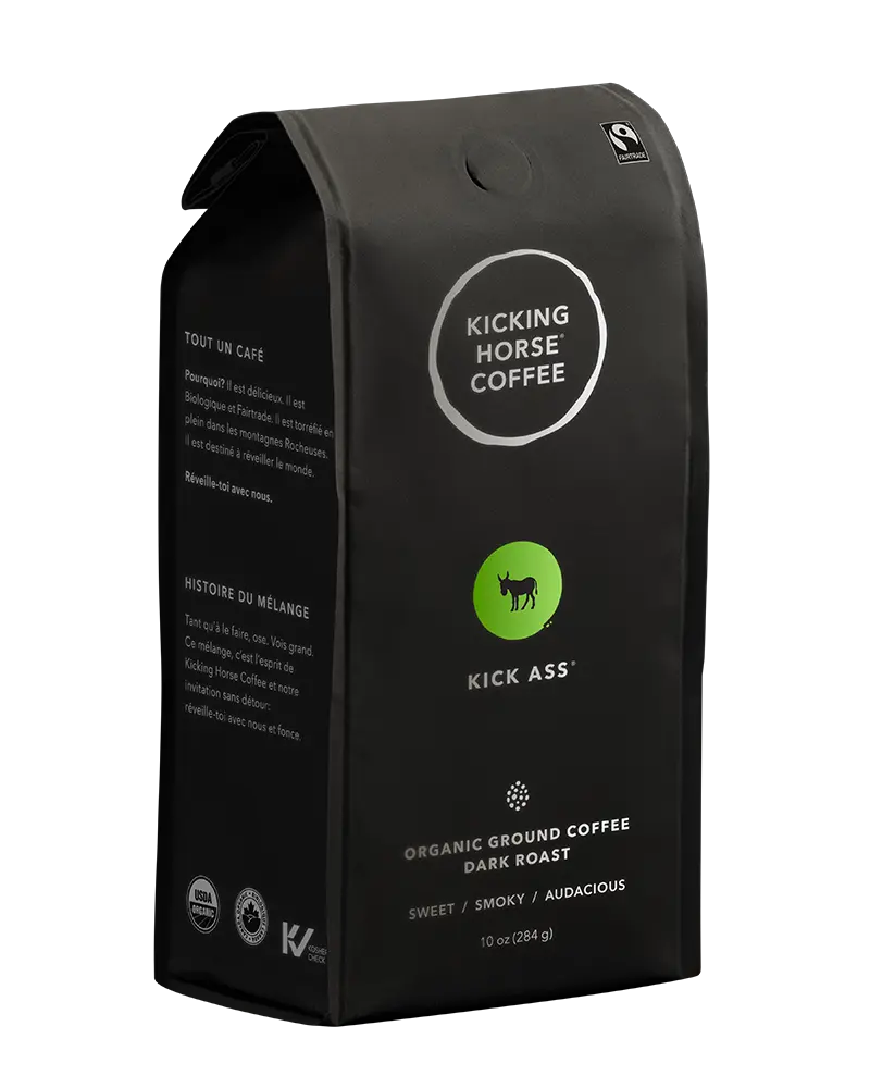 Kicking Horse Coffee - Kick Ass - Dark Ground Coffee, 284 g