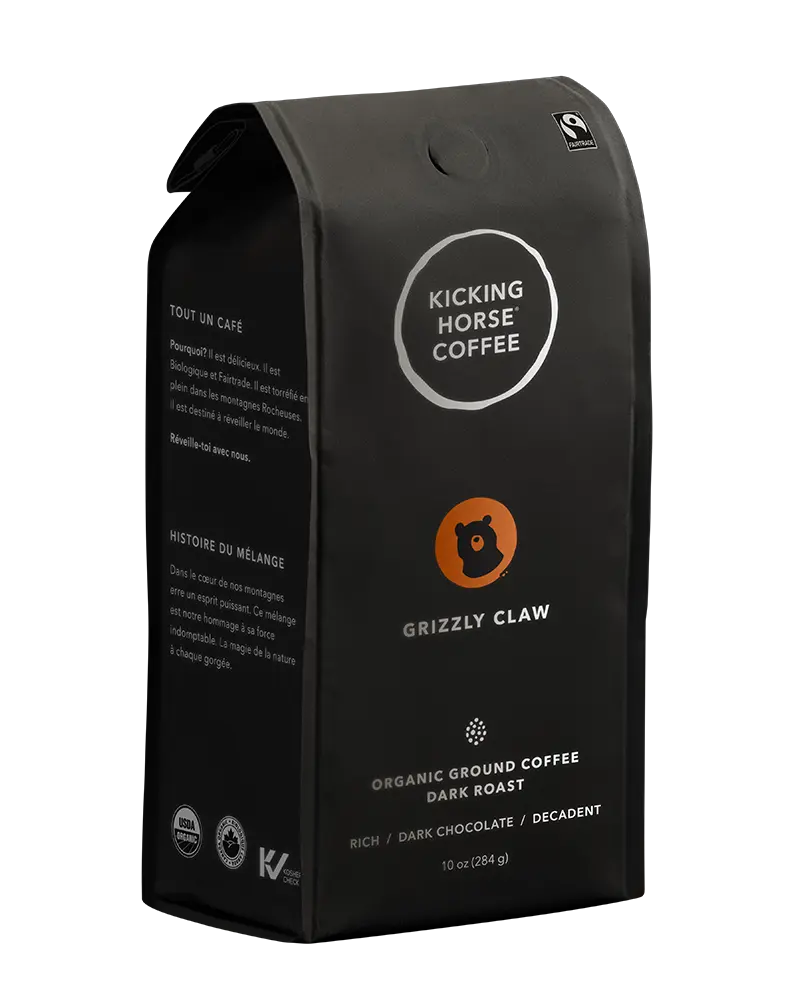 Kicking Horse Coffee - Grizzly Claw - Dark Ground Coffee, 284 g