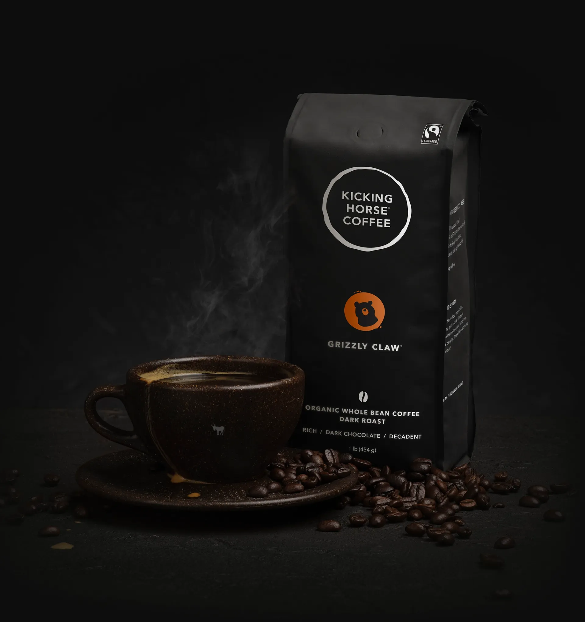 Kicking Horse Coffee - Grizzly Claw - Dark Ground Coffee, 284 g - Image 2